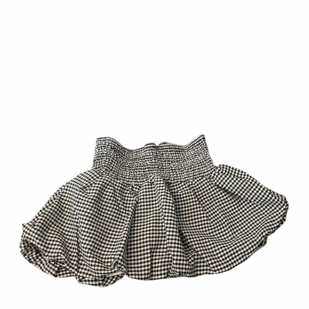 Classic Black and White Checkered Skort